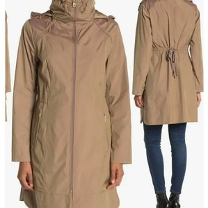 Cole Haan Packable Hood Rain Coat